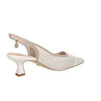 Gold & Gold Women’s Slingback GK229 White/Beige