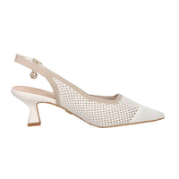 Gold & Gold Women’s Slingback GK229 White/Beige