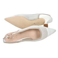 Gold & Gold Women’s Slingback GK229 White/Beige
