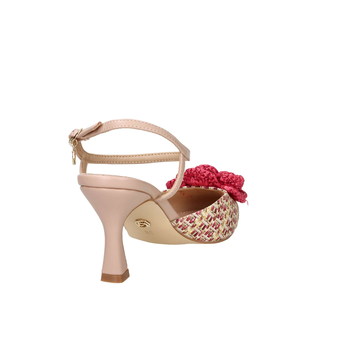 Gold & Gold Donna Slingback GP991 Beige/Fucsia