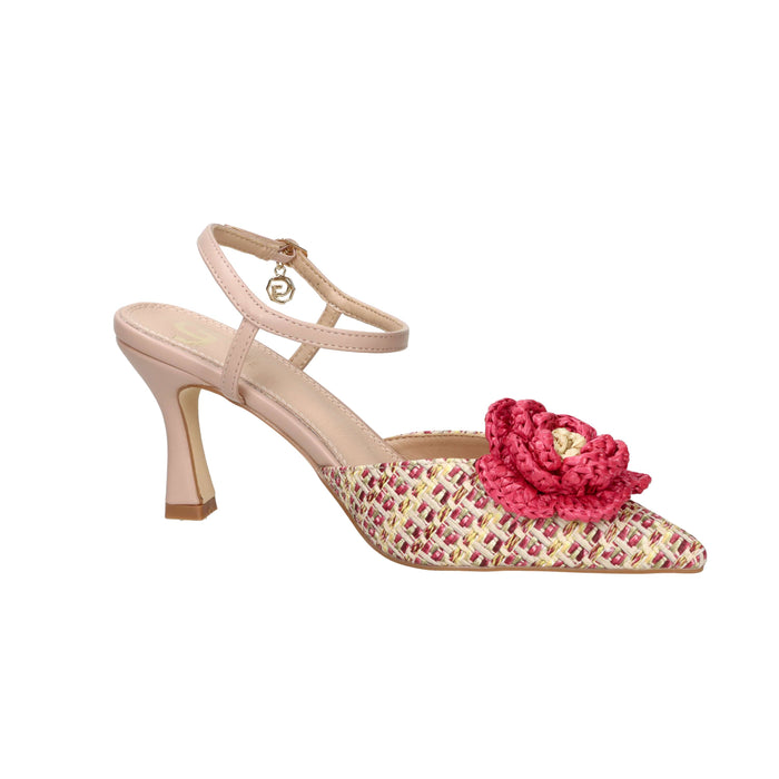 Gold & Gold Donna Slingback GP991 Beige/Fucsia
