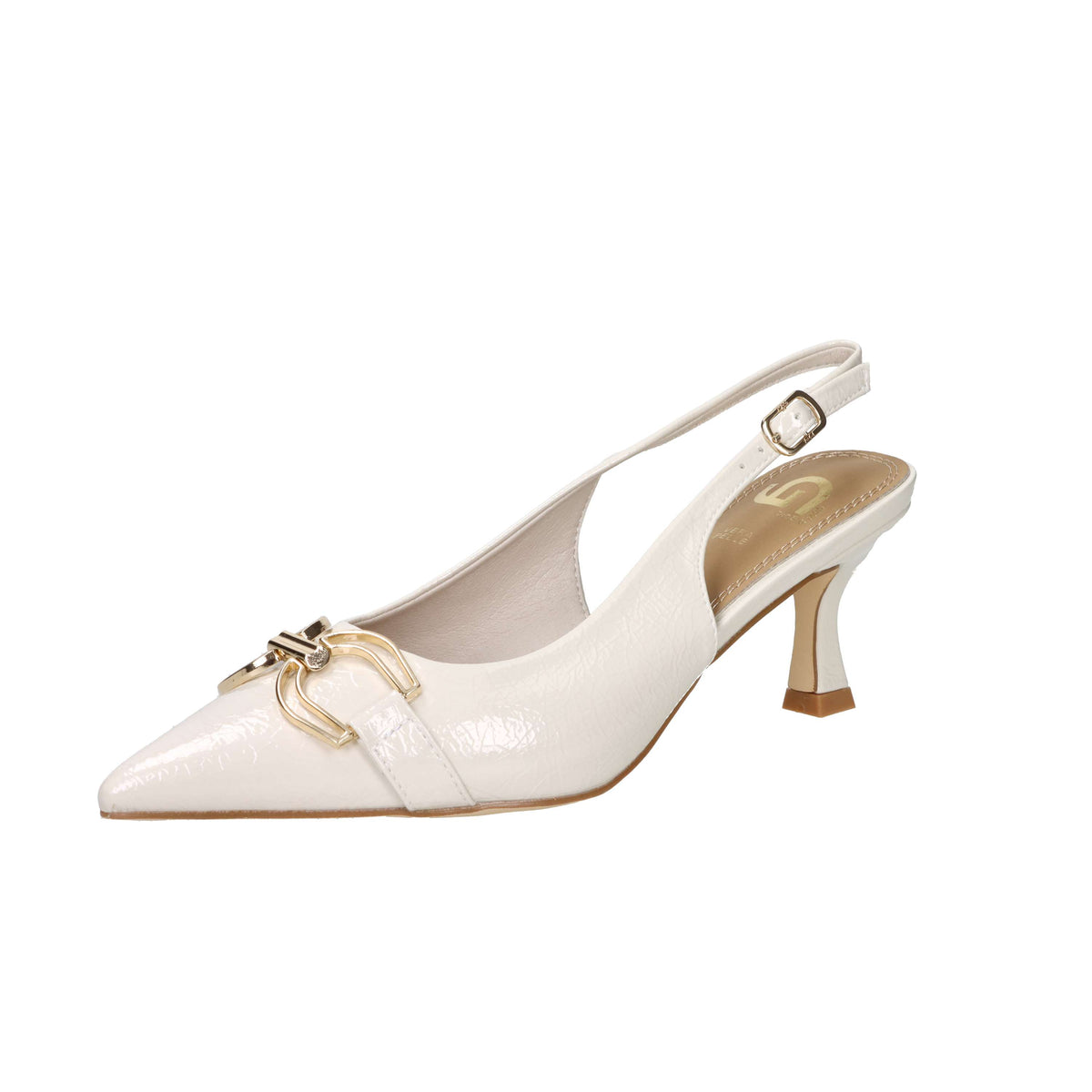 Gold & Gold Donna Slingback GV129 Panna