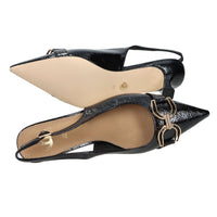 Gold & Gold Women’s Slingback GV129 Black