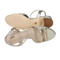 Gold & Gold Donna Sandalo con tacco GP949 Oro