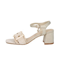 Gold & Gold Donna Sandalo con tacco GK225 Beige