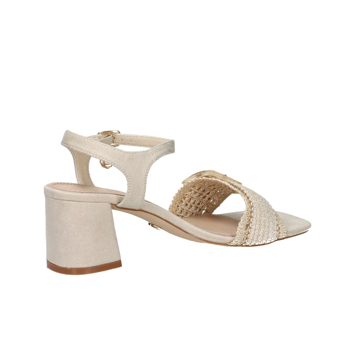 Gold & Gold Donna Sandalo con tacco GK225 Beige