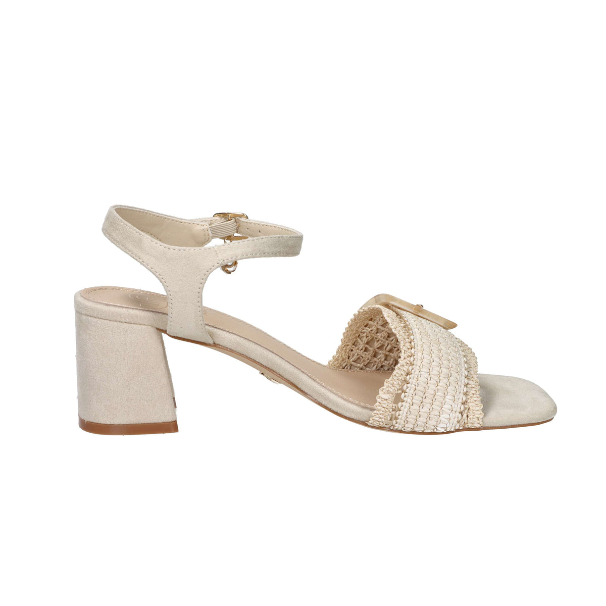 Gold & Gold Donna Sandalo con tacco GK225 Beige