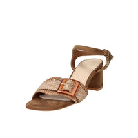 Gold & Gold Donna Sandalo con tacco GK225 Marrone