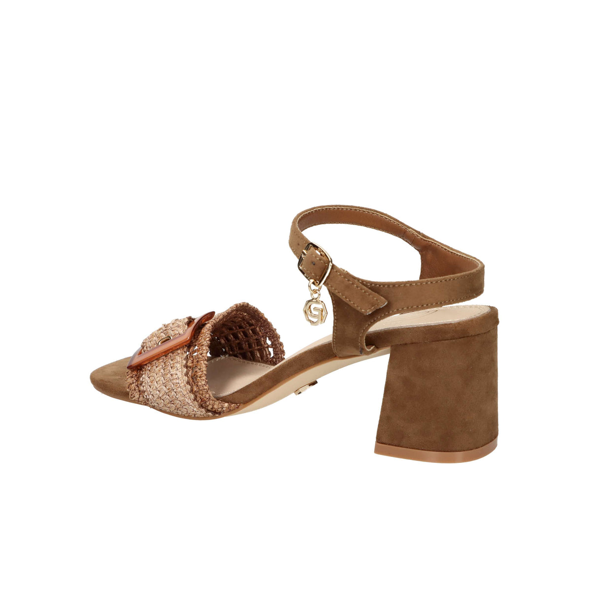 Gold & Gold Donna Sandalo con tacco GK225 Marrone
