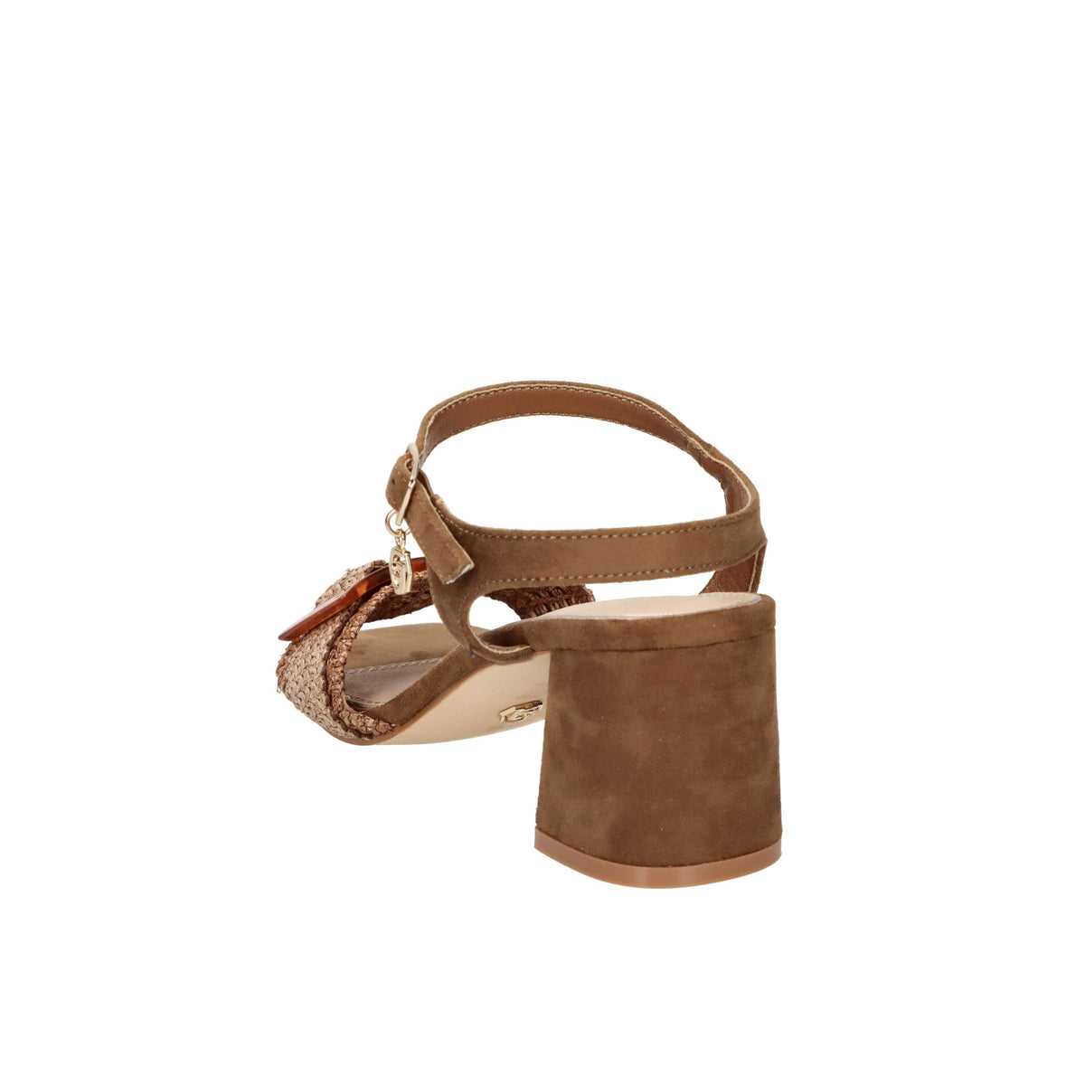 Gold & Gold Donna Sandalo con tacco GK225 Marrone