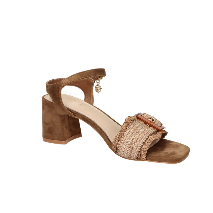 Gold & Gold Donna Sandalo con tacco GK225 Marrone