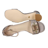 Gold & Gold Donna Sandalo con tacco GY455 Bronzo