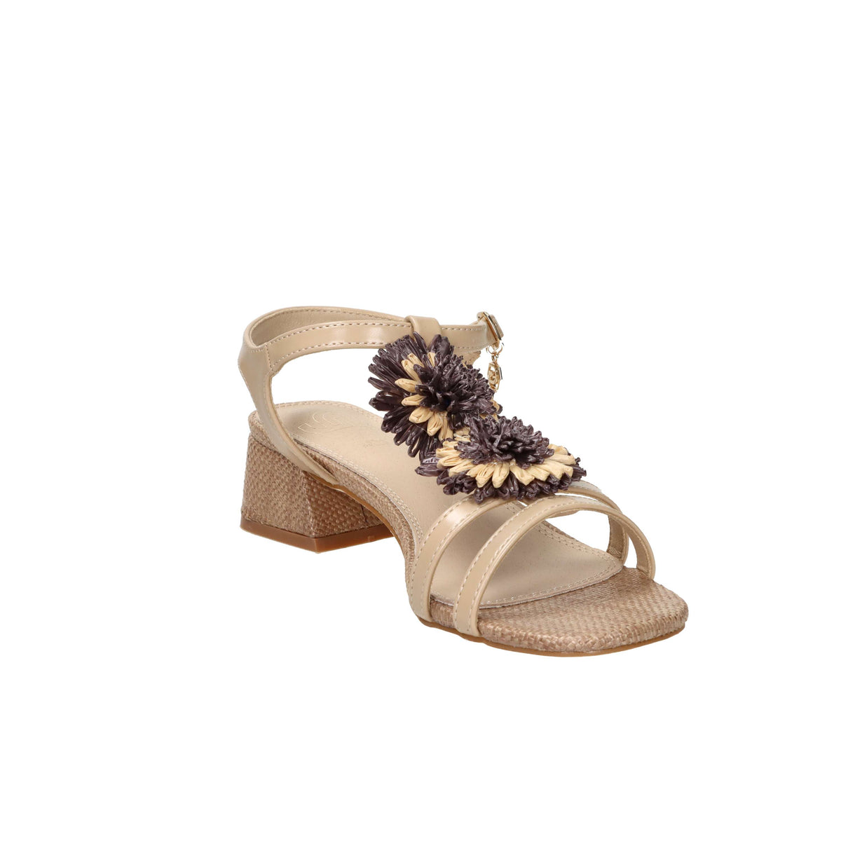 Gold & Gold Donna Sandalo con tacco GK231 Beige