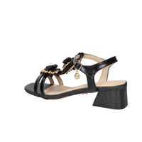 Gold & Gold Donna Sandalo con tacco GK231 Nero