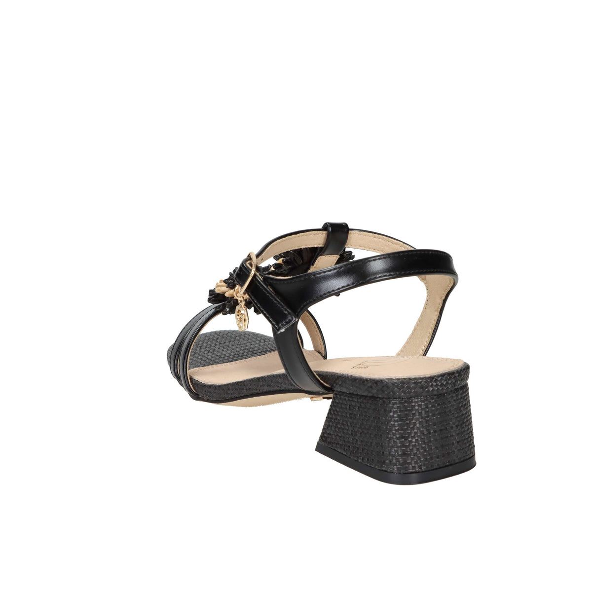 Gold & Gold Donna Sandalo con tacco GK231 Nero