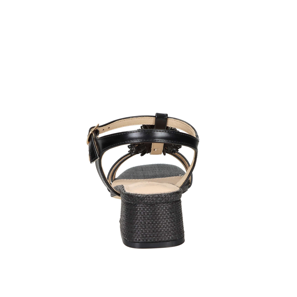 Gold & Gold Donna Sandalo con tacco GK231 Nero