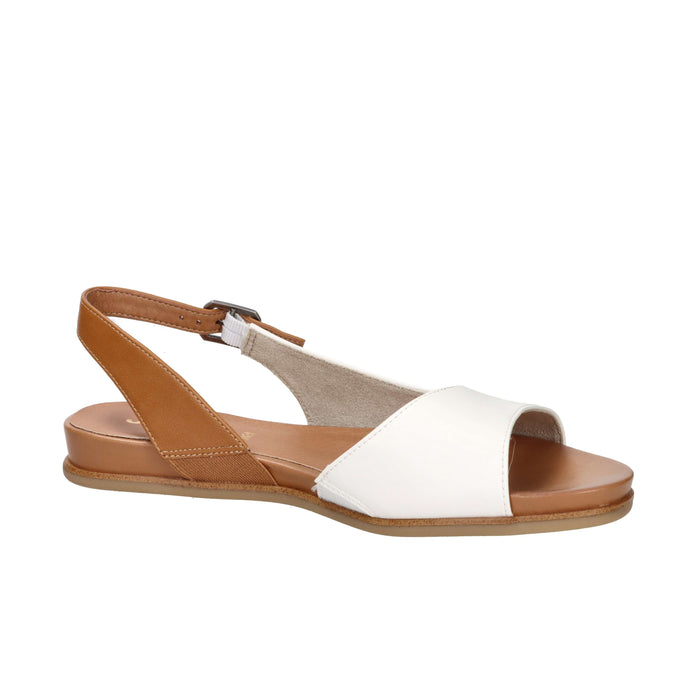 Jana Damen Flacher Sandale 8-28160-42 Weiß