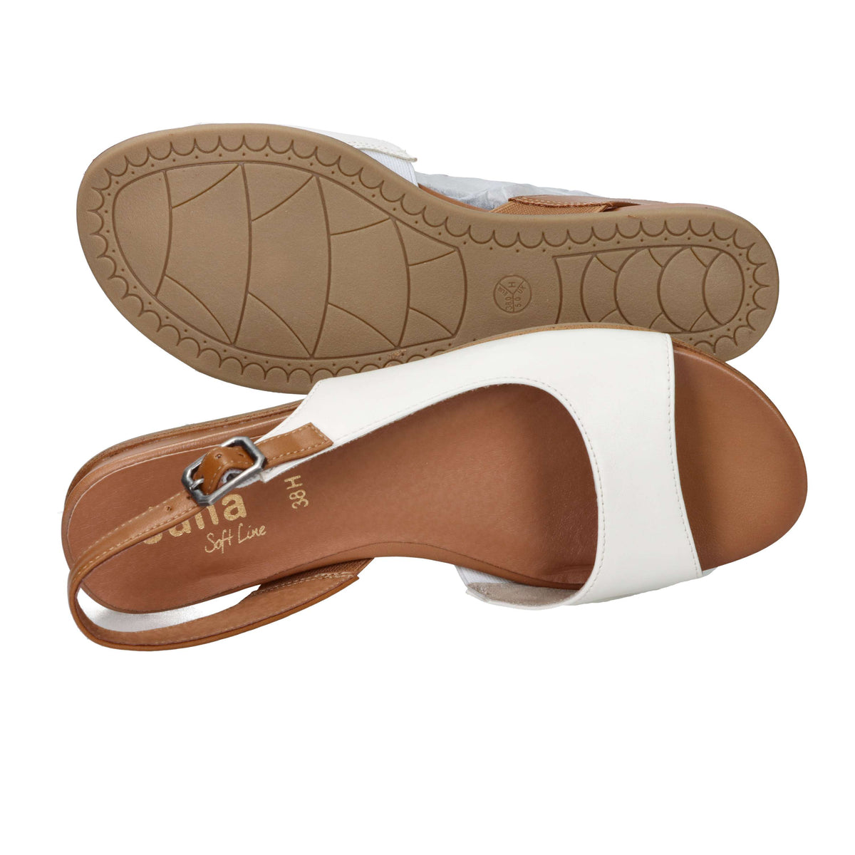 Jana Mujer Sandalia baja 8-28160-42 Blanco