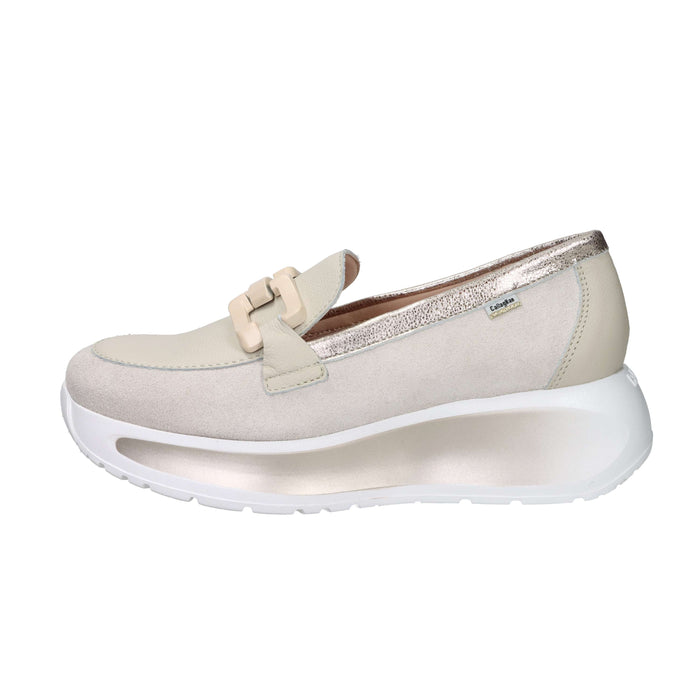 Callaghan Damen Mokassin mit Keilabsatz 61610 Beige