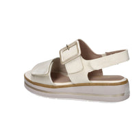 Jana Mujer Sandalia con cuña 8-28266-44 Crema