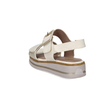 Jana Mujer Sandalia con cuña 8-28266-44 Crema
