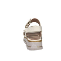 Jana Mujer Sandalia con cuña 8-28266-44 Crema