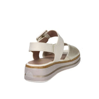 Jana Mujer Sandalia con cuña 8-28266-44 Crema