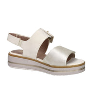 Jana Mujer Sandalia con cuña 8-28266-44 Crema