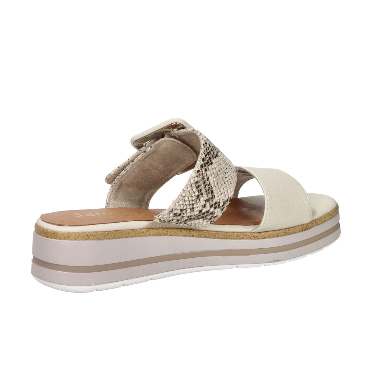 Jana Donna Ciabatta con zeppa 8-27271-42 Beige