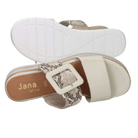 Jana Donna Ciabatta con zeppa 8-27271-42 Beige