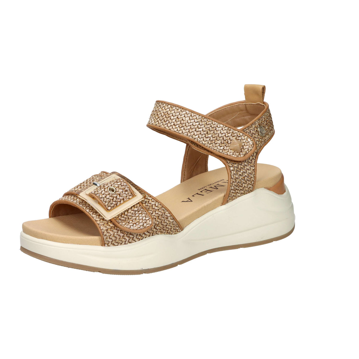 Carmela Donna Sandalo con zeppa 163268 Cuoio