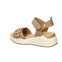 Carmela Donna Sandalo con zeppa 163268 Cuoio
