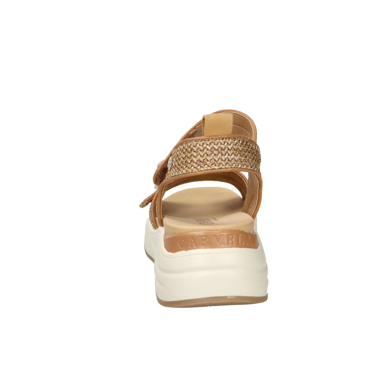 Carmela Donna Sandalo con zeppa 163268 Cuoio