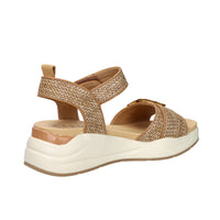 Carmela Donna Sandalo con zeppa 163268 Cuoio