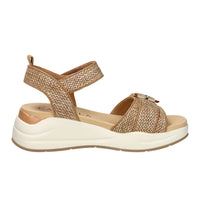 Carmela Donna Sandalo con zeppa 163268 Cuoio