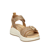 Carmela Donna Sandalo con zeppa 163268 Cuoio
