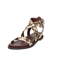 Carmela Donna Sandalo basso 162389 Bianco/Marrone