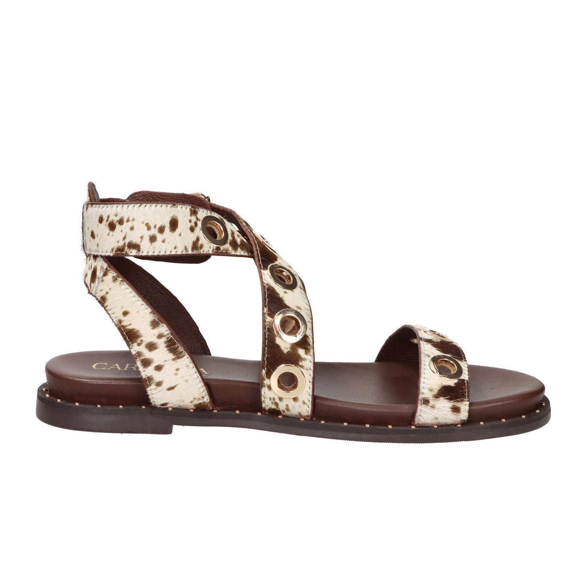 Carmela Donna Sandalo basso 162389 Bianco/Marrone