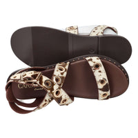 Carmela Donna Sandalo basso 162389 Bianco/Marrone