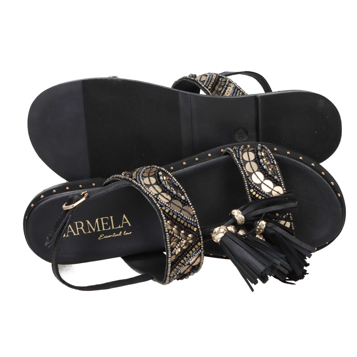 Carmela Femme Sandale basse 163198 Noir