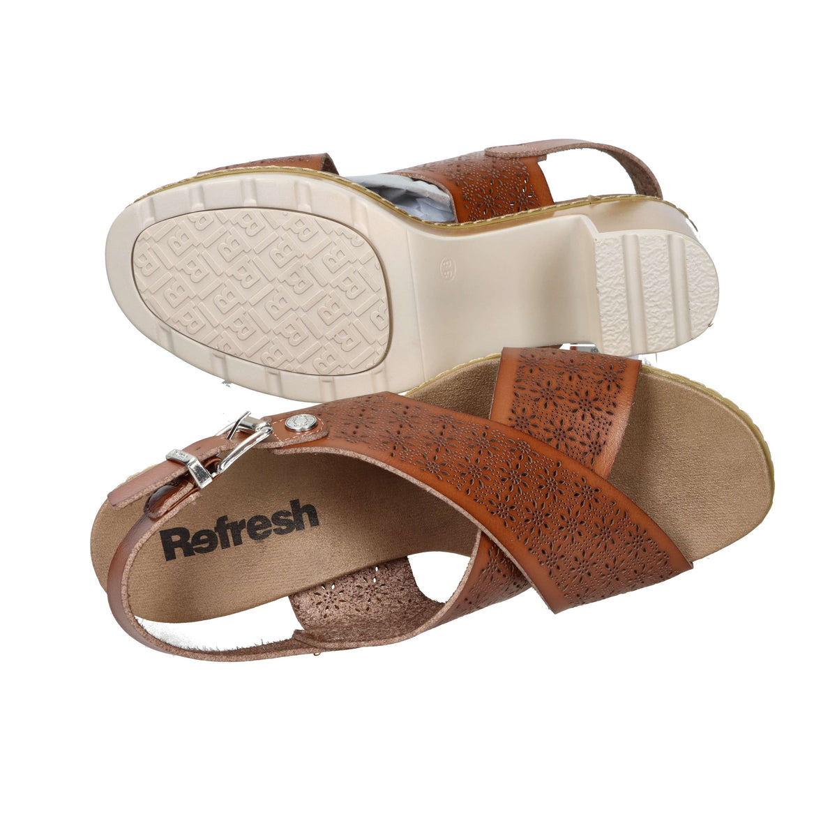 Refresh Donna Sandalo con tacco 172780 Cuoio