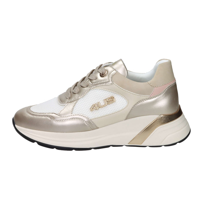 4Us Paciotti Donna Sneakers 4BX173 Bianco/Oro