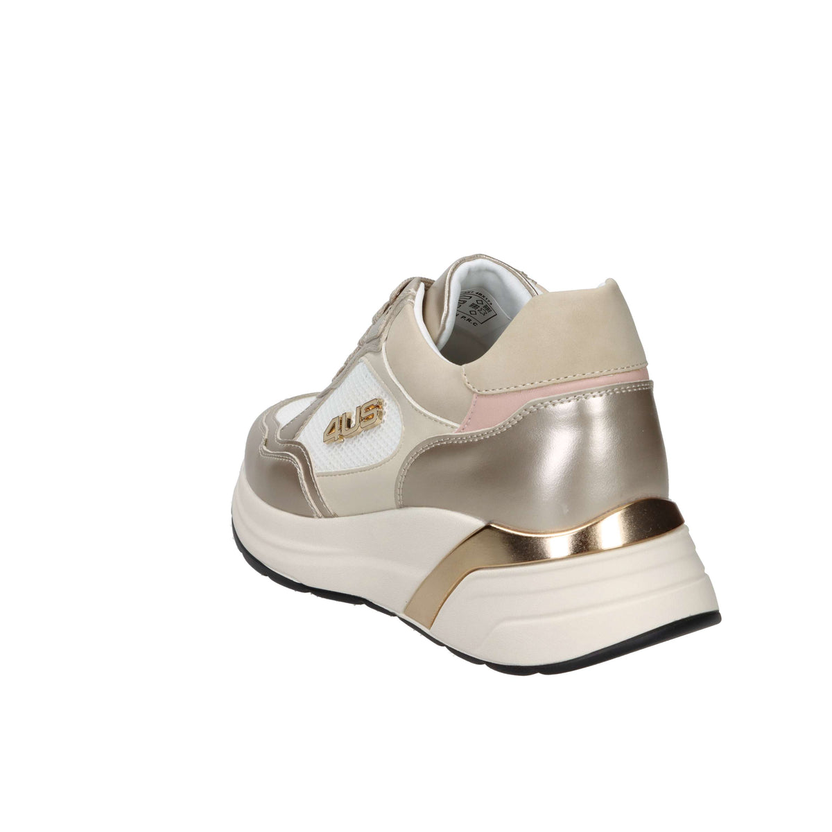 4Us Paciotti Donna Sneakers 4BX173 Bianco/Oro