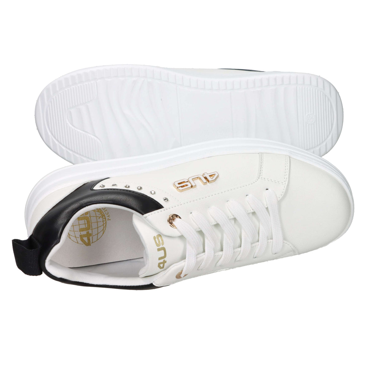 4Us Paciotti Donna Sneakers 4BX168 Bianco/Nero
