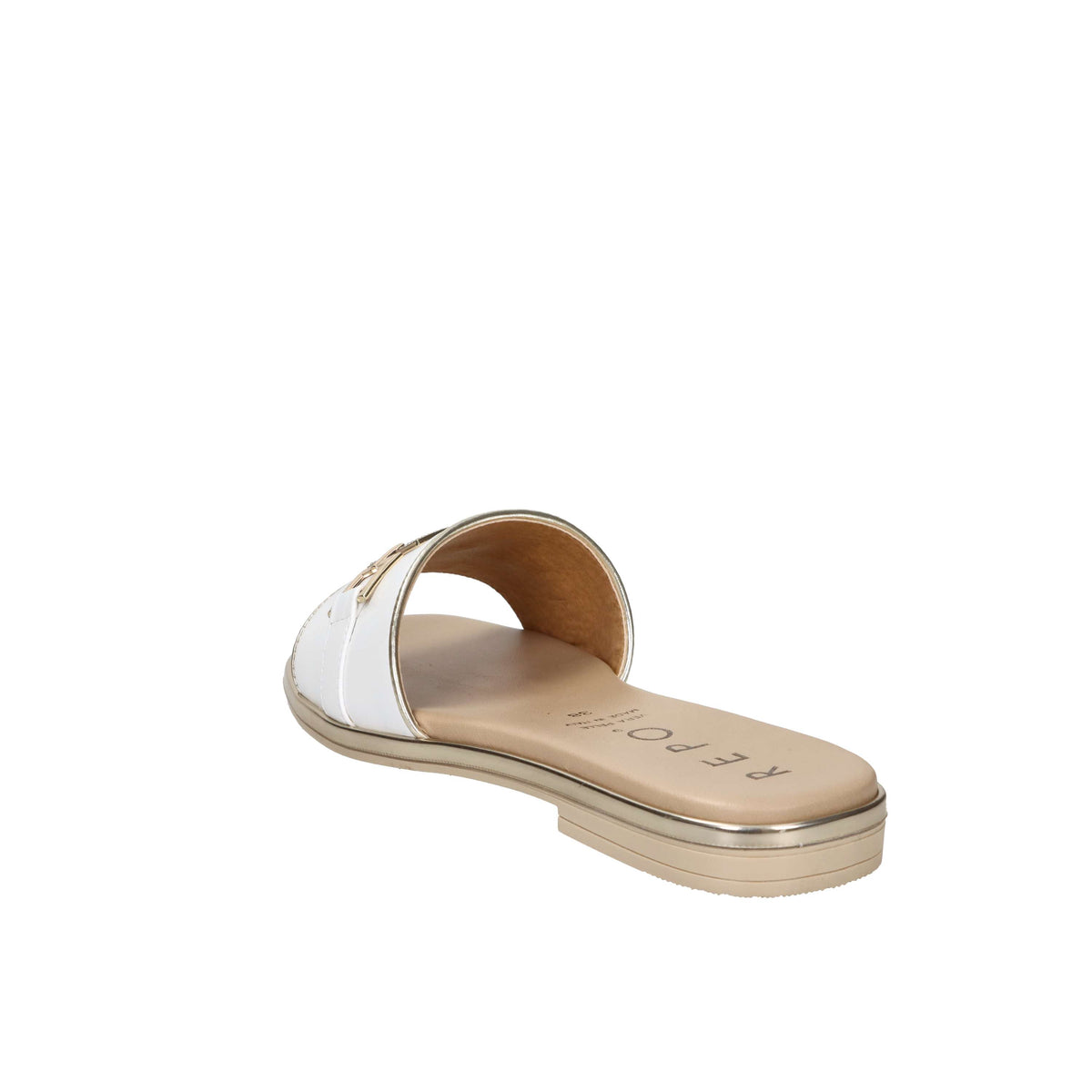 Repo Damen Flache Hausschuhe 71120-E5 Weiß