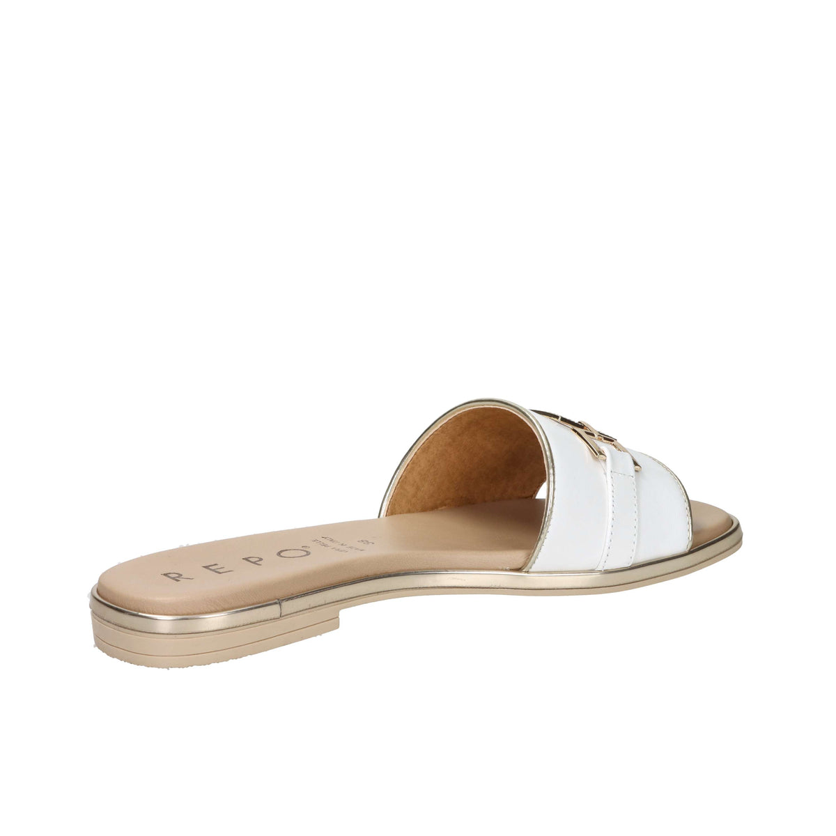 Repo Damen Flache Hausschuhe 71120-E5 Weiß