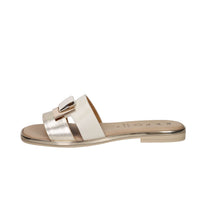 Repo Mujer Zueco bajo 71116-E5 Beige/Oro