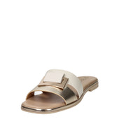Repo Mujer Zueco bajo 71116-E5 Beige/Oro