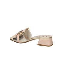 Repo Women Heeled Slippers 660011 Beige/Gold