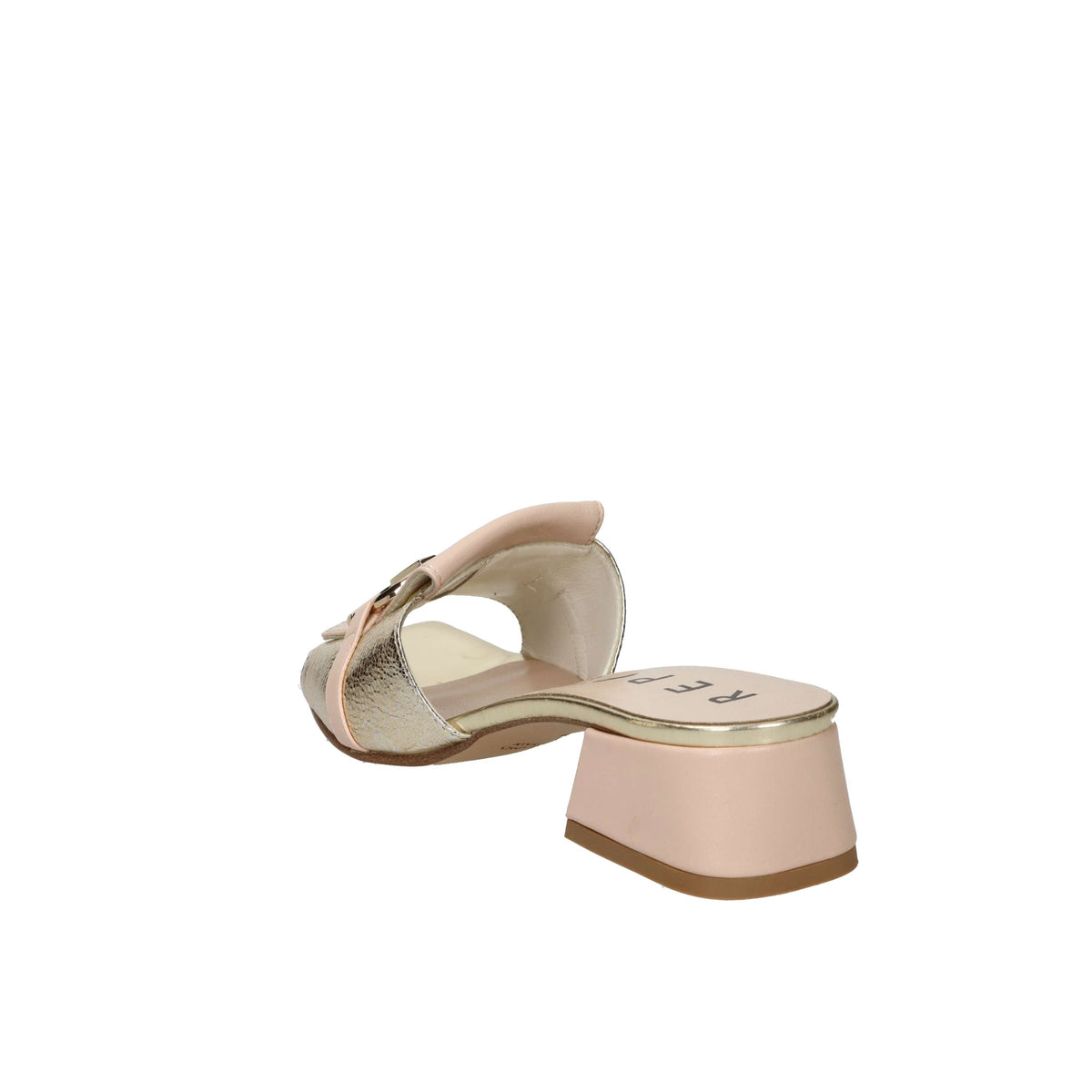 Repo Women Heeled Slippers 660011 Beige/Gold